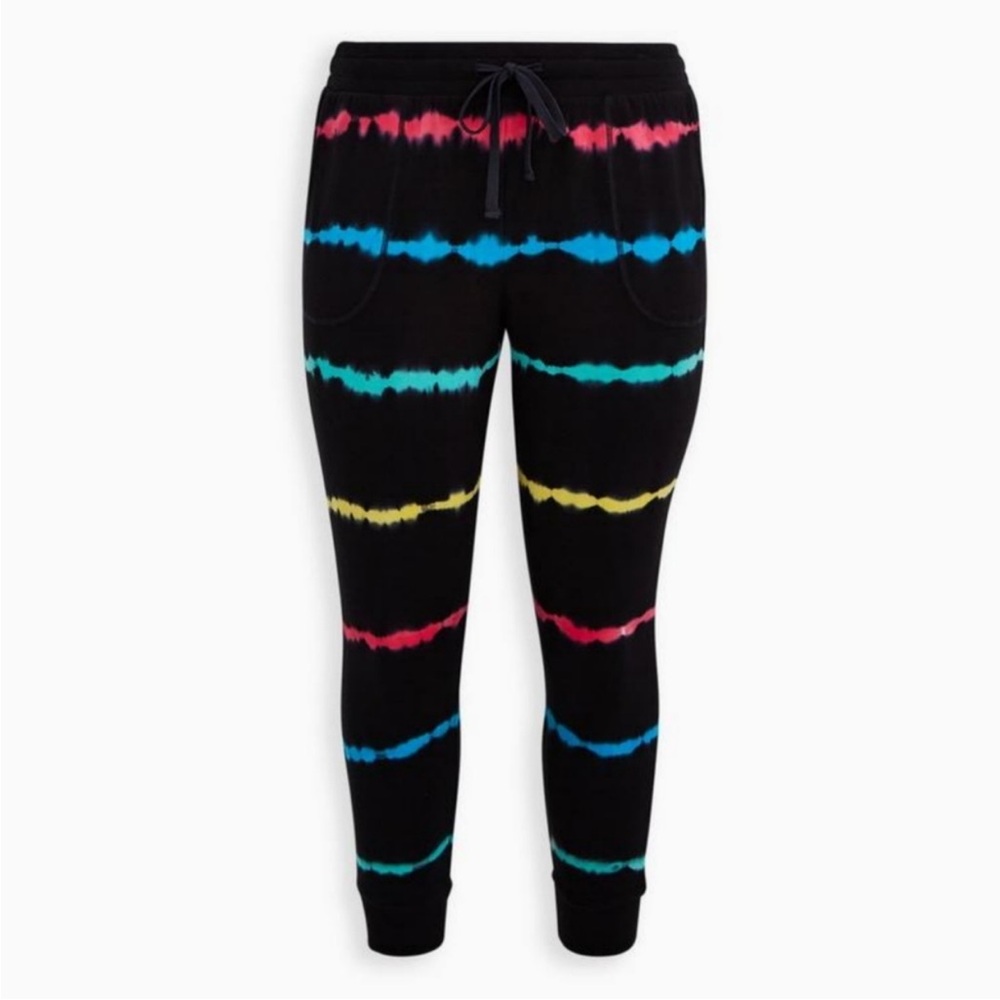 TORRID Celebrate Love Black Tie Dye Joggers 2X 18-20
